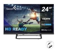 Smart Tech TV LED HD 24" (60 cm) Chargeur de véhicule 12v fourni 24HN01VC, HDMI, USB, Résolution: 1366 * 768, modèle 2025