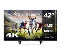 Smarttech Téléviseur 43QG06V QLED 4K UHD 43' (109 cm) Google TV – 4xHDMI 2xUSB Dolby Audio HDR10