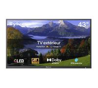 Smart Télévisieur Extérieur-SYLVOX-OQ43A2KOGD-43”(109cm)-QLED Google TV OS -4K UHD-1000Nit Haute Luminosité-IP55 Étanche-Dolby Atmos