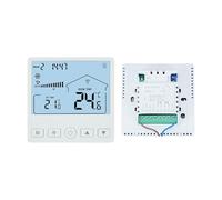 Smart Thermostat, Digital Temperature Controller, 3.39x3.39x0.51 Inches, Energy Saving Panel, Programmable Climate Control System Thermostat for Home, Bedroom, Office, Garage, Apartment, Kitchen