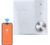 Smart Thermostat f��r elektrische Fu?benheizung �C WiFi AC Thermostat mit AI Smart Learning, App-Steuerung, LED-Digital-Touchscreen and verstellbarem Knopf f��r Energieeinsparung and programmierbare E