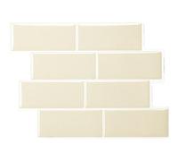 Smart Tiles Crédence adhésive, Métro Beige Crème, 29,34x21,28 cm