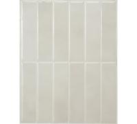 Smart Tiles Crédence adhésive pour cuisine et salle de bain, sticker carrelage mural, carreaux blanc-gris autocollants, lot de 5 feuilles, 29 x 22.86 cm