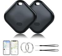 Smart Traceur Tag Android&iOS avec iOS Find My et Google Find Hub, Lot de 2 | Traceur GPS Smart Tag avec l’app Google et Apple Localiser,Localisateurs D'Objets Bluetooth pour Les Clés/Portefeuilles/Sacs