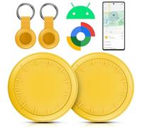 Smart Traceur Tag, Smart Traceur GPS Android Lot de 2, Fonctionne avec App Localiser,Traceur Localisateur D’Objets Bluetooth, Tracker Tags Android pour clés/Portefeuilles