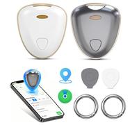 Smart Traceur Tag, Traceur GPS Voiture Smart Tag, Localisation Mondiale en Temps Réel, Compatible avec Apple Localiser (iOS Uniquement), pour Valises/Moto/Clés/Sacs/Bagages/Bicicletta,IP68
