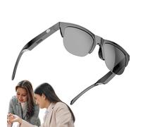Smart Translator Glasses - AR Language portable Traduction des lunettes | Lunettes de sous-titres en temps réel, dispositif d'interprète vocal, lunettes AI pour la communication multilingue, les voyag