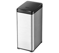 Smart Trash Can Household Kitchen Trash Can Intelligent Electric Induction Automatic Open Lid Trash Can Stainless Steel Trash Can with Quiet Opening and Closing Design for Bathroom