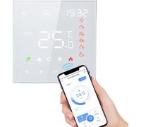 Smart Tuya WiFi Thermostat Voice Control 16A numŽrique programmable affichage LCD Žcran tactile contr?leur de tempŽrature du chauffage par le sol mur intelligent pour Žlectrique compatible avec Amazon