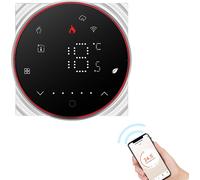 Smart Tuya WiFi Thermostat Voice Control 5A Digital programmable Contrôleur de température de chauffage par le sol Mur intelligent avec couleur de lumière variable pour eau compatible Tmall Genie Amaz