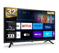 Smart TV 32 pouces Hey Google Official Assistant. Téléviseur Android 11 - TD Systems PRIME32C19GLE