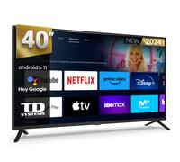 Smart TV 40 pouces Full HD Hey Google Official Assistant avec contrôle vocal. Téléviseur Android 11 - TD Systems PRIME40C19GLE