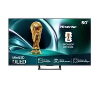 Hisense 50U7Q Téléviseur 50 ", 4K Mini LED ULED, Smart TV, Moteur Hi-View AI Engine, 144 Hz Game Mode Pro, FreeSync Premium, Built in Subwoofer, Dolby Vision IQ Atmos, Airplay, commande vocale [2025]