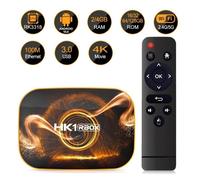 Smart TV Boîtier Multimédia Décodeur Android 10.0 RK3318 Quad Core 2+16 Go 1080P 4K 2.4G-5G Set-top TV Box Wifi Lecteur Multimédia