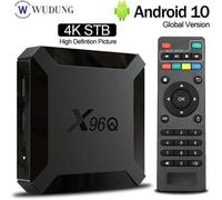 Smart TV Box Android 10 X96Q 2.4G Wifi Allwinner H313 Quad Core 1G 8G 2GB 16GB 1080P lecteur multimédia X96 Q 4K décodeur