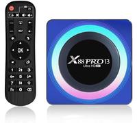 Smart TV Box, Lecteur Multimédia de Diffusion en continu, Android 13.0, boitier IPTV, RK3528 Quad-Core, 4Go RAM 32Go ROM, 8K 3D 2.4/5.0GHz WiFi 6, Ethernet, Bluetooth 5.0 HDMI 2.0 H.265
