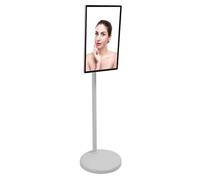 Smart TV Debout, TV Portable à écran Tactile 8+128G, Son Stéréo 24 Pouces pour Projection sans Fil (Prise UE 100V-240V 100-240V)