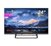 Smarttech TV LED 24" 24HV02V Smart TV VIDAA HD 60 cm - Netflix, Prime Video, Disney+, 3xHDMI, 2xUSB