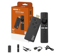 Smart TV Stick, Android 13, Compatible pour Chromecast, WiFi,HDMI,H.264,HEVC H.265,Bluetooth, Netflix,Youtube, avec Télécommande Vocale,H313 Quad-Core,4K Ultra HD (2+8G+Contrôle Vocal)