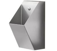 Smart Urinoir mural en acier inoxydable pour homme avec capteur automatique pour maison, hôtel, bar et aéroport - Design moderne noir pour salle de bain Slish