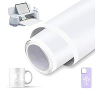 Smart Vinyl Permanent - 33 cm x 200 cm - Vinyle adhésif intelligent permanent - Pour Cricut Explore 3/Maker 3 - Rouleau de vinyle autocollant - Convient pour décorer des tasses, des jardinières et des