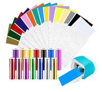 Smart Vinyl Permanent pour Cri-cut Joy, 14 cm x 30.5 cm Film vinyle traceur, traceur de film de transfert pour ordinateurs portables, téléphones, murs et plus encore