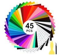 Smart Vinyle Permanent pour Cricut Joy, 40 pièces 14 cm x 30,5 cm Film vinyle, traceur de film de transfert pour ordinateurs portables, téléphones, murs et plus encore