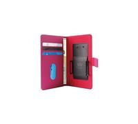Smart Wallet M - Etui à rabat pour téléphone portable - cuir écologique - rose