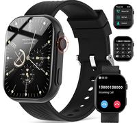 Smart Watch For Men And Women, 2.01 Inch Smartwatch With Bluetooth Call, Sport, With 123 Modes Sports Pedometer Heart Rate Monitor Sleep Monitor Ip68 Waterproof For Android Ios
