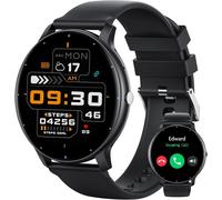 Smart Watch For Men And Women With Bluetooth Calls, Message Notification, Voice Assistant Music Player, 1.39 Inch Smartwatch With Heart Rate Monitor/Spo2/Sleep For Android Ios (Black)