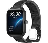 Smart Watch For Men/Women With Alexa And Pedometer, 1.95 Inch Smartwatch With 100 Sports, Call And Heart Rate Monitor, Ip68 Waterproof For Swimming, Compatible With Ios And Android Black