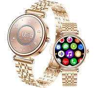 Smart Watch For Women, 1.25 Inch Color Display, Ip67 Waterproof Fitness Tracker Heart Rate Monitor Sleep Monitor (Rose Gold)