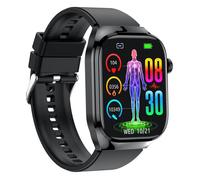 Smart watch INN® montre intelligente noire IP68 smartwatch homme montre bluetooth montre connectée femme écran tactile HD 2,04