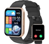 Smart Watch Men Women Smartwatch Call Bluetooth Sport Watch Pedometer Heart Rate Monitor Oximeter Multisport For Android Ios Gold Black