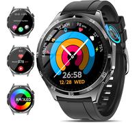 Smart Watch With Hrv/Uric Acid/Bmi Men Women 1.43" Amoled Health Watch With Phone/Heart Rate/Spo2/Sleep Monitor Fitness Watch