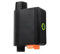 Smart Water Valve pour système d'irrigation avec commande vocale et fonction Wi-Fi Arrosage automatique des plantes Calendrier réglable Analyse de la consommation d'eau IP55 Noir (SWV-NH)