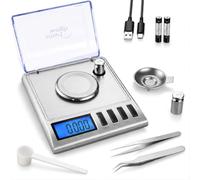 Smart Weigh GEM20 Balance intelligente numérique haute précision 20x0.001g. Idéale pour peser les pierres précieuses, les bijoux et autres objets précieux