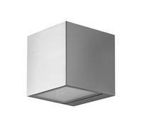 SMART+ WI-FI BRICK ST RGB 8.5cm - applique murale LED à intensité variable gris foncé avec boîtier en acier inoxydable de haute qualité - carrée -