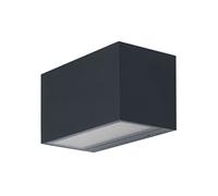 LEDVANCE SMART+ WI-FI WIDE BRICK RGB 14.5cm- applique murale LED gradable gris foncé avec boîtier en aluminium de haute qualité - rectangulaire - contrôle des couleurs - 14W - 3000K blanc chaud - 600l