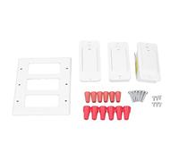 Smart WiFi interrupteur mural télécommande unipolaire 3 gangs panneau en verre tactile ignifuge PC blanc