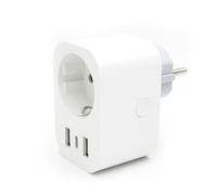Smart wifi plug with consumption meter and 2xUSB + 1xUSB-C
