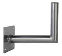 Smartworldwide Support mural d'antenne satellite WWH25T 25 cm écartement Ø jusqu'à 85 cm argent