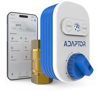 Smart Zigbee 3.0 Vanne d'arrêt d'eau 1,9 cm | Vanne d'arrêt automatique pour capteurs de détection de fuite, compatible Tuya Smart, nécessite un concentrateur et des capteurs Zigbee | Étanchéité IP55