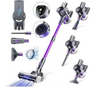 SmartAI P40 - 50KPa Aspirateur Balai sans Fil 8 en 1, 580W Moteur sans Balai,2 Ecran Tactile,Jusqu'à 65 Mins,Filtration en 6 étapes