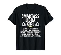 Smartass Balance Girl Horoscope Astrologie Drôle Signe du Zodiaque T-Shirt