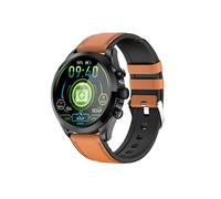 Smartbluetooth bracelet ET440 cuir brun sport santé sang oxygène imperméable