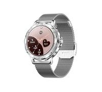 Smartbluetooth casque montre CCF12 bracelet argent sport sommeil sain