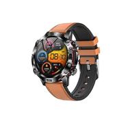 Smartbluetooth casque montre ET482 bracelet cuir brun sport sommeil sain