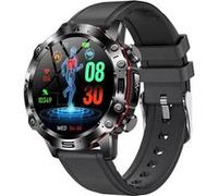 Smartbluetooth casque montre ET482 bracelet cuir noir sport sommeil sain
