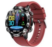 Smartbluetooth casque montre ET482 bracelet rouge sport sommeil sain